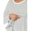 imageAmazon Essentials Womens Nursing TShirtBlack White Thin Stripe