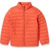 imageAmazon Essentials Boys and Toddlers Lightweight WaterResistant Packable Puffer JacketTomato Red