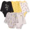 imageAmazon Essentials Disney  Marvel  Star Wars Unisex Babies LongSleeve Bodysuits Pack of 5Winnie the Pooh Oh Bother