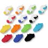 imageAmazon Essentials Unisex Kids and Toddlers Cotton Low Cut Sock 14 PairsMulticolorHeather