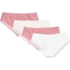 imageAmazon Essentials Womens Cotton and Lace Hipster Underwear Pack of 4Bright WhiteMauvePale Pink