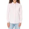 imageAmazon Essentials Womens Long Sleeve Button Down Stretch Oxford Shirt Available in Plus SizeLight Pink White Stripe