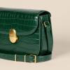 imageAmazon Essentials Flap BagDark Green Faux Crocodile