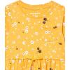 imageAmazon Essentials Girls and Toddlers LongSleeve Outfit Set Pack of 4GoldDitsy Floral