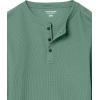 imageAmazon Essentials Henley Long Sleeve Shirts for Men RegularFit WaffleGreen
