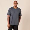 imageAmazon Essentials Henley Shirts for Men Short Sleeve QuickDry Jersey RegularFit 2PackBlackCharcoal