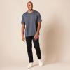 imageAmazon Essentials Henley Shirts for Men Short Sleeve QuickDry Jersey RegularFit 2PackBlackCharcoal