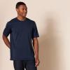 imageAmazon Essentials Henley Shirts for Men Short Sleeve QuickDry Jersey RegularFit 2PackDark NavyWhite