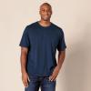 imageAmazon Essentials Henley Shirts for Men Short Sleeve QuickDry Jersey RegularFit 2PackDark NavyWhite
