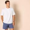 imageAmazon Essentials Henley Shirts for Men Short Sleeve QuickDry Jersey RegularFit 2PackWhite