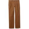 imageAmazon Essentials Mens ClassicFit WrinkleResistant Pleated Chino Pant Available in Big ampamp TallDark Khaki Brown