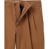 imageAmazon Essentials Mens ClassicFit WrinkleResistant Pleated Chino Pant Available in Big ampamp TallDark Khaki Brown