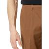 imageAmazon Essentials Mens ClassicFit WrinkleResistant Pleated Chino Pant Available in Big ampamp TallDark Khaki Brown