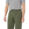 imageAmazon Essentials Mens ClassicFit WrinkleResistant Pleated Chino Pant Available in Big ampamp TallDark Olive