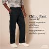 imageAmazon Essentials Mens ClassicFit WrinkleResistant Pleated Chino Pant Available in Big ampamp TallNavy