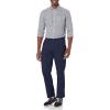 imageAmazon Essentials Mens ClassicFit WrinkleResistant Pleated Chino Pant Available in Big ampamp TallNavy