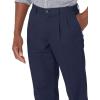 imageAmazon Essentials Mens ClassicFit WrinkleResistant Pleated Chino Pant Available in Big ampamp TallNavy