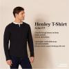 imageAmazon Essentials Mens SlimFit LongSleeve Henley ShirtCharcoal Heather Light Grey Heather