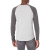 imageAmazon Essentials Mens SlimFit LongSleeve Henley ShirtCharcoal Heather Light Grey Heather