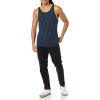 imageAmazon Essentials SlimFit Mens Tank  Casual WearNavyYellow