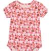 imageAmazon Essentials Unisex Babies Cotton Stretch Jersey Short Sleeve Bodysuit Previously Amazon Aware Pack of 3Bright PinkPale PeachFloral