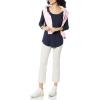 imageAmazon Essentials Womens 34 Sleeve Scoopneck Tunic Pack of 2Coral PinkNavy