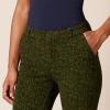 imageAmazon Essentials Womens BiStretch Full Length Straight Leg PantBlack Olive Animal Print