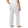 imageAmazon Essentials Womens Poplin Sleep PantBlue Dusty Purple Gingham