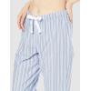 imageAmazon Essentials Womens Poplin Sleep PantPale Blue White Double Stripe