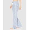 imageAmazon Essentials Womens Poplin Sleep PantPale Blue White Double Stripe