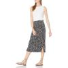 imageAmazon Essentials Womens PullOn Knit Midi Skirt Available in Plus SizeBlack White Abstract Animal