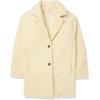 imageAmazon Essentials Womens Teddy Bear Fleece OversizedFit Lapel Jacket Previously Daily RitualButter Yellow