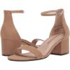 imageAmazon Essentials Womens Two Strap Heeled SandalBeige Microsuede