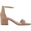 imageAmazon Essentials Womens Two Strap Heeled SandalBeige Microsuede