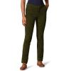 imageAmazon Essentials Womens BiStretch Full Length Straight Leg PantBlack Olive Animal Print