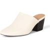 imageAmazon Essentials Womens Square Toe MuleOffwhite