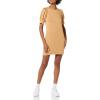 imageAmazon Essentials Womens Supersoft Terry RelaxedFit ShortSleeve PuffSleeve Dress Previously Daily RitualCamel
