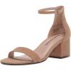 imageAmazon Essentials Womens Two Strap Heeled SandalBeige Microsuede