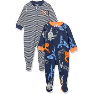imageAmazon Essentials Disney  Marvel Toddlers and Baby Boys SnugFit Cotton Pajama Sleepwear Sets MultipacksMarvel Captain America