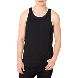 imageAmazon Essentials SlimFit Mens Tank  Casual WearBlackWhite