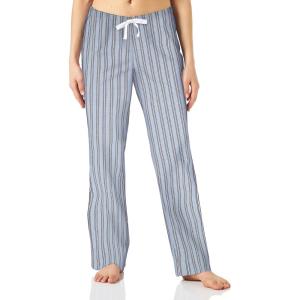 imageAmazon Essentials Womens Poplin Sleep PantPale Blue White Double Stripe