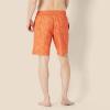imageAmazon Essentials Mens 9quot QuickDry Swim TrunkCaramel Coral Tropical Leaves