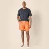imageAmazon Essentials Mens 9quot QuickDry Swim TrunkCaramel Coral Tropical Leaves