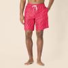 imageAmazon Essentials Mens 9quot QuickDry Swim TrunkLilac Red Crocodiles