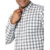 imageAmazon Essentials Mens LongSleeve SlimFit Stretch Poplin ShirtDark Navy White Plaid