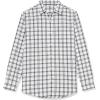 imageAmazon Essentials Mens LongSleeve SlimFit Stretch Poplin ShirtDark Navy White Plaid