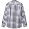 imageAmazon Essentials Mens SlimFit LongSleeve Poplin ShirtBlack Grey Plaid