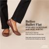 imageAmazon Essentials Womens Belice Ballet FlatBeige Faux Leather