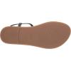 imageAmazon Essentials Womens Casual Thong Sandal with Ankle StrapBlack Brown Faux Leather