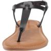 imageAmazon Essentials Womens Casual Thong Sandal with Ankle StrapBlack Brown Faux Leather